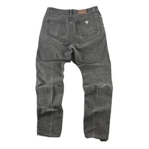 Vintage Guess Jeans Mens 36 Gray Charcoal Wash Tapered USA Georges Marciano